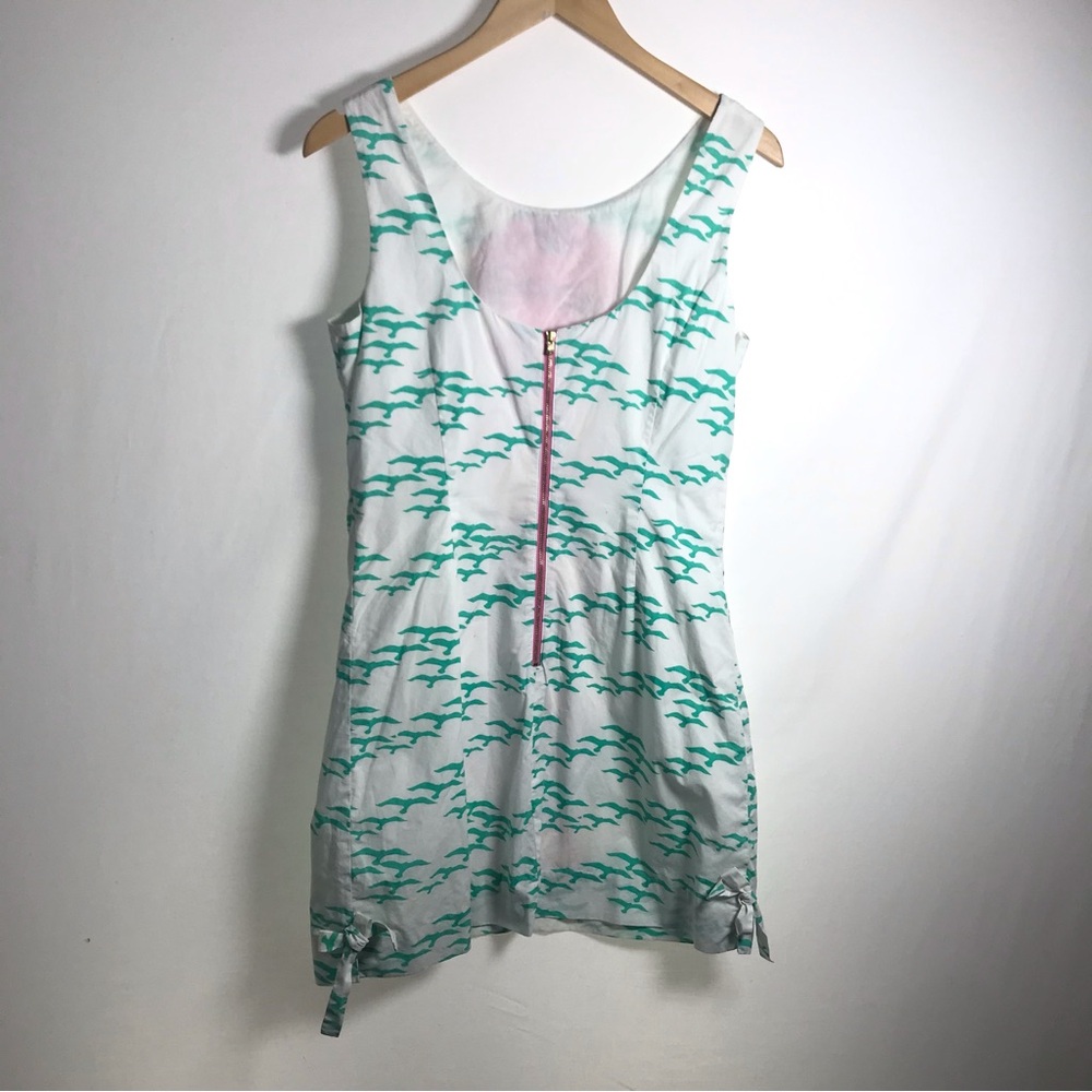 Lilly Pulitzer Embroidered Summer Delia Dress Hotty Pink Flock To Me Seagull 8 - Picture 5 of 11